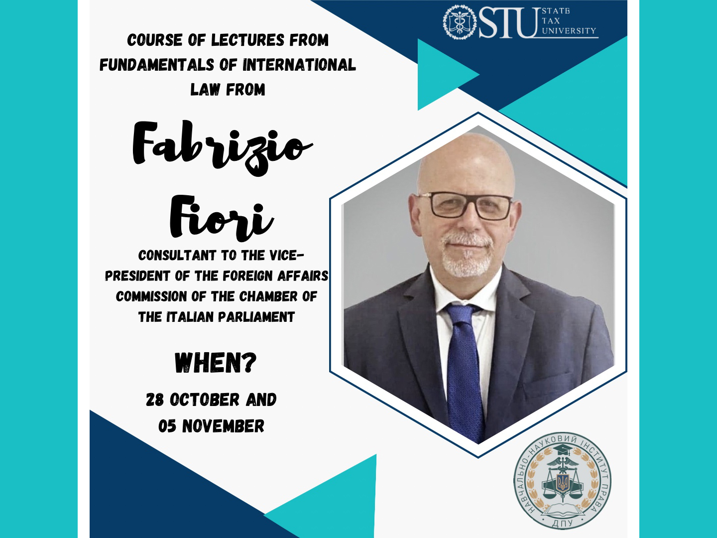 The State Tax University invites you to a course of lectures from Fundamentals of international law by Fabrizio Fiori