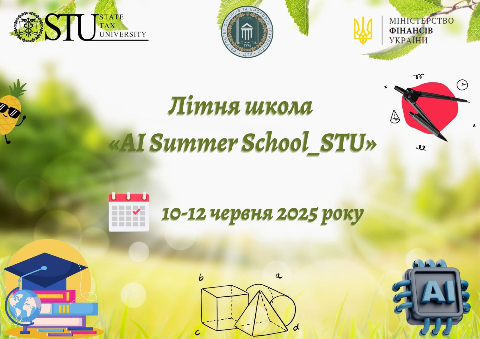 Запрошуємо на Літню Школу Факультету Фінансів та Цифрових Технологій «AI Summer School_STU»