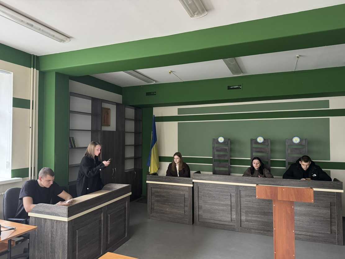 Ділова гра «Судове засідання у цивільній справі» для студентів наукового гуртка «Scriptum»