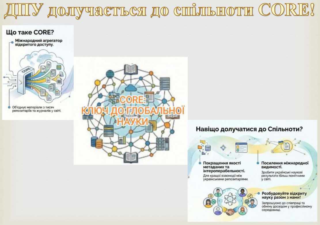 ДПУ долучається до спільноти CORE