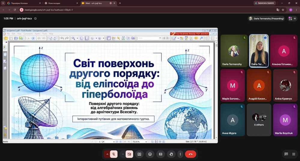Світ поверхонь другого порядку: математика, яка нас оточує!
