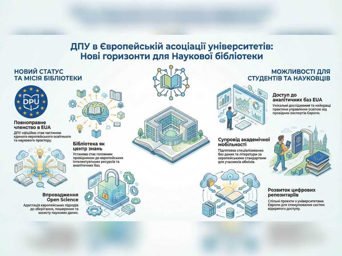 ДПУ в Європейській асоціації університетів: нові горизонти для Наукової бібліотеки