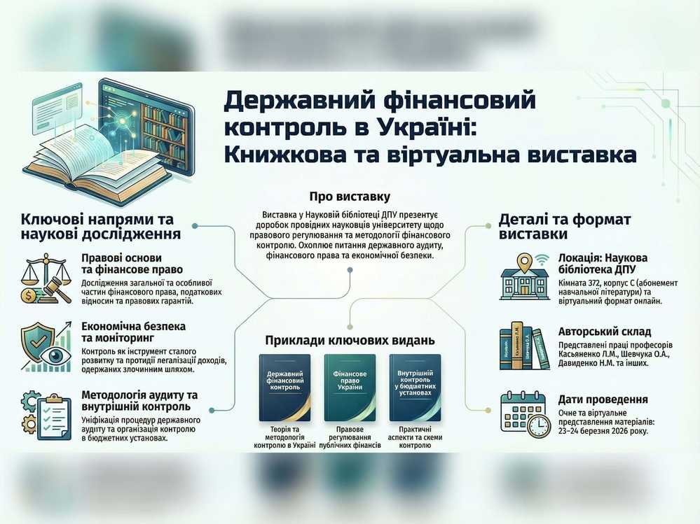 Тематична книжкова та віртуальна виставки «Державний фінансовий контроль в Україні»