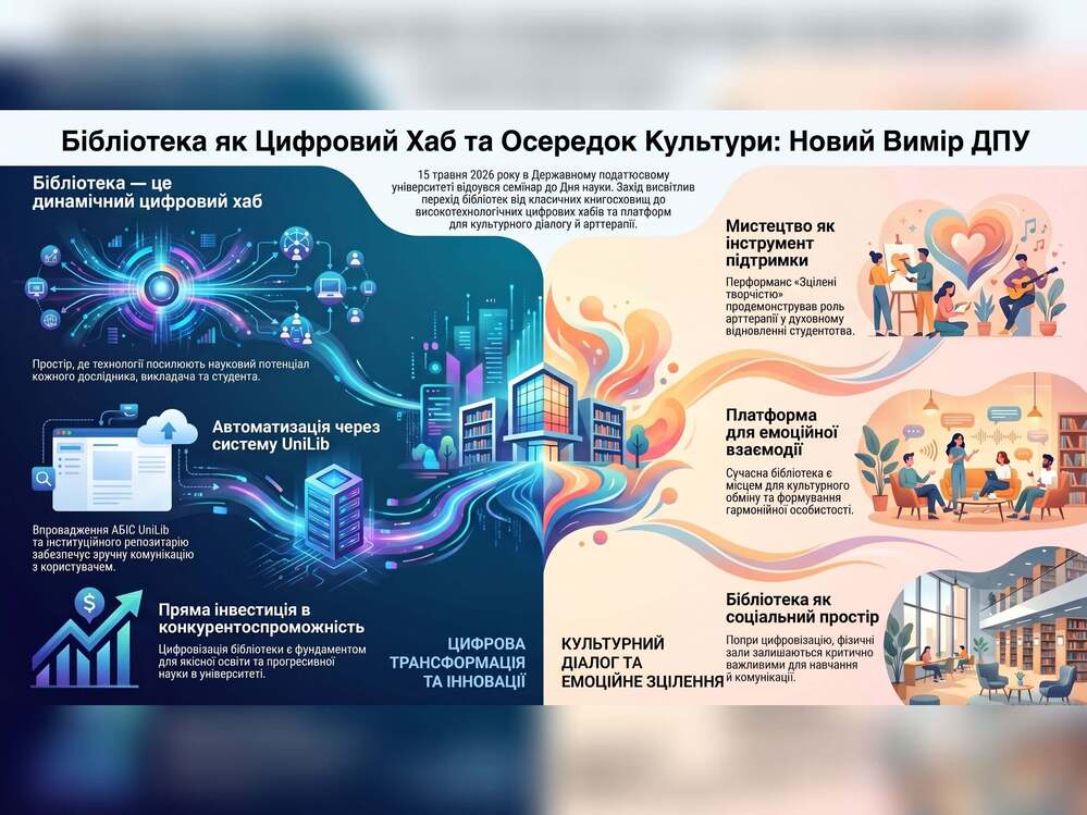 Науково-практичний семінар та перформанс «Зцілені творчістю» до Дня науки у Науковій бібліотеці ДПУ