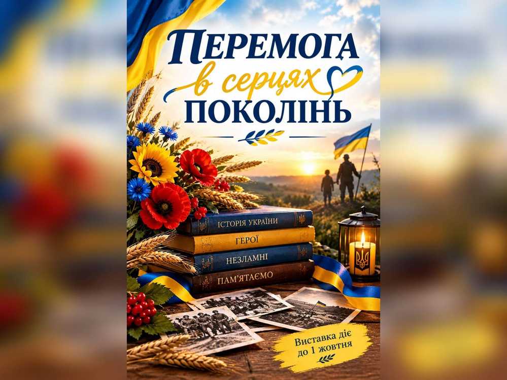 Перемога в серцях поколінь: книжкова виставка та відеопрезентація до Дня захисників і захисниць України та Дня українського козацтва